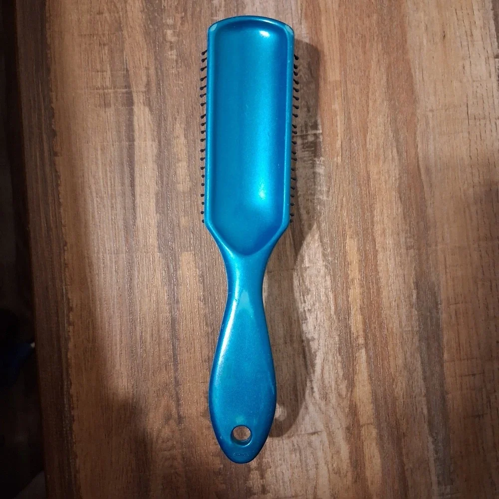 Vintage 90s Y2k Conair Hair‎ brush Teal Shiny GUC